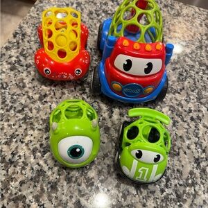 Oball “o”ball Go Grippers Monster Truck Set - Red, Blue, Green
